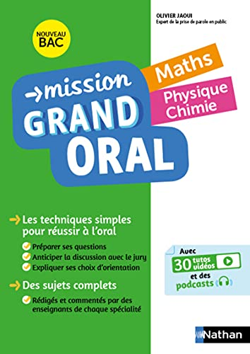Mission Grand Oral Maths Physique Chimie
